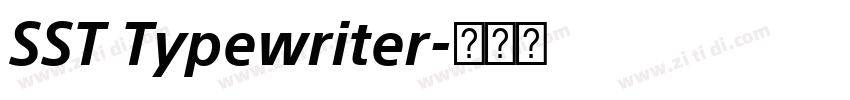 SST Typewriter字体转换